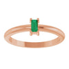 Natural Emerald | Straight baguette | 4 x 2mm