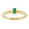 Natural Emerald | Straight baguette | 4 x 2mm