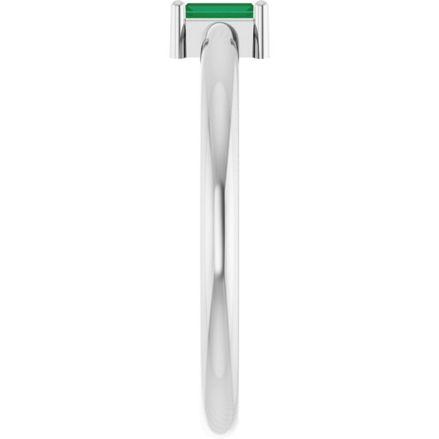 Lab-Grown Emerald | Straight baguette | 4 x 2mm