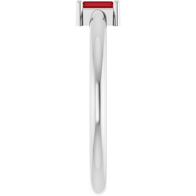 Lab-Grown Ruby | Straight baguette | 4 x 2mm