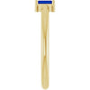 Lab-Grown Blue Sapphire | Straight baguette | 4 x 2mm