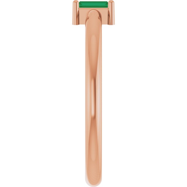 Lab-Grown Emerald | Straight baguette | 4 x 2mm