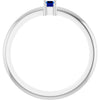 Lab-Grown Blue Sapphire | Straight baguette | 4 x 2mm
