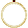 Natural Ruby | Straight baguette | 4 x 2mm