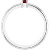Natural Ruby | Straight baguette | 4 x 2mm