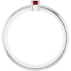 Lab-Grown Ruby | Straight baguette | 4 x 2mm