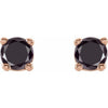 Natural Black Diamond | Round | 2.5mm :: 1/8 Ctw | Natural Black Diamond | Round | 3mm :: 1/5 Ctw