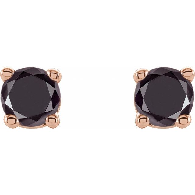 Natural Black Diamond | Round | 2.5mm :: 1/8 Ctw | Natural Black Diamond | Round | 3mm :: 1/5 Ctw