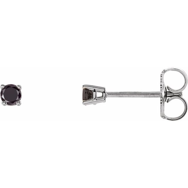 Natural Black Diamond | Round | 2.5mm :: 1/8 Ctw | Natural Black Diamond | Round | 3mm :: 1/5 Ctw
