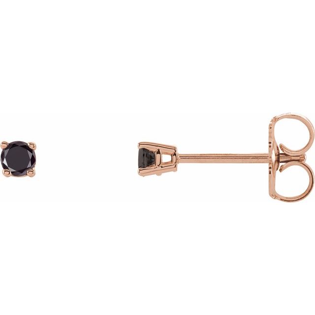 Natural Black Diamond | Round | 2.5mm :: 1/8 Ctw | Natural Black Diamond | Round | 3mm :: 1/5 Ctw