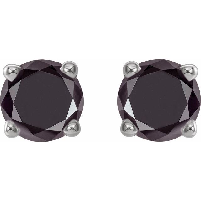 Natural Black Diamond | Round | 3.5mm :: 1/2 Ctw