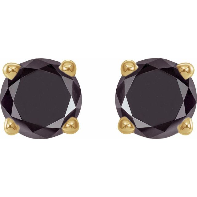 Natural Black Diamond | Round | 3.5mm :: 1/2 Ctw