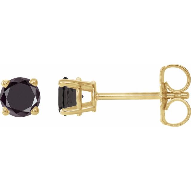 Natural Black Diamond | Round | 3.5mm :: 1/2 Ctw