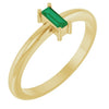 Lab-Grown Emerald | Straight baguette | 5 x 2mm