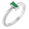 Lab-Grown Emerald | Straight baguette | 5 x 2mm