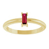 Natural Ruby | Straight baguette | 5 x 2mm