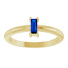 Lab-Grown Blue Sapphire | Straight baguette | 5 x 2mm