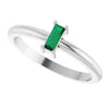Lab-Grown Emerald | Straight baguette | 5 x 2mm
