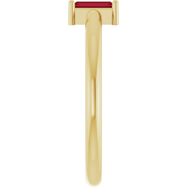 Natural Ruby | Straight baguette | 5 x 2mm