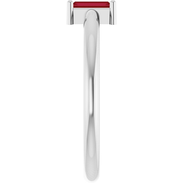 Natural Ruby | Straight baguette | 5 x 2mm