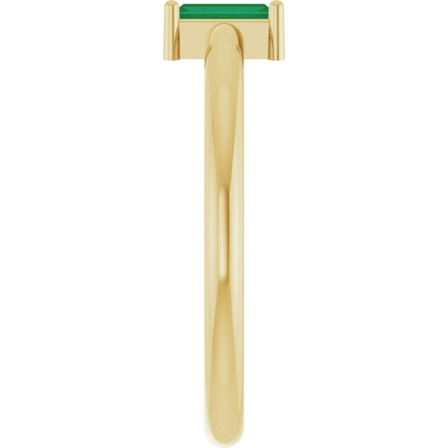 Lab-Grown Emerald | Straight baguette | 5 x 2mm