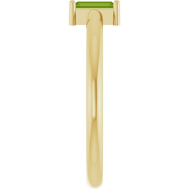 Natural Peridot | Straight baguette | 5 x 2mm