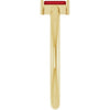 Lab-Grown Ruby | Straight baguette | 5 x 2mm