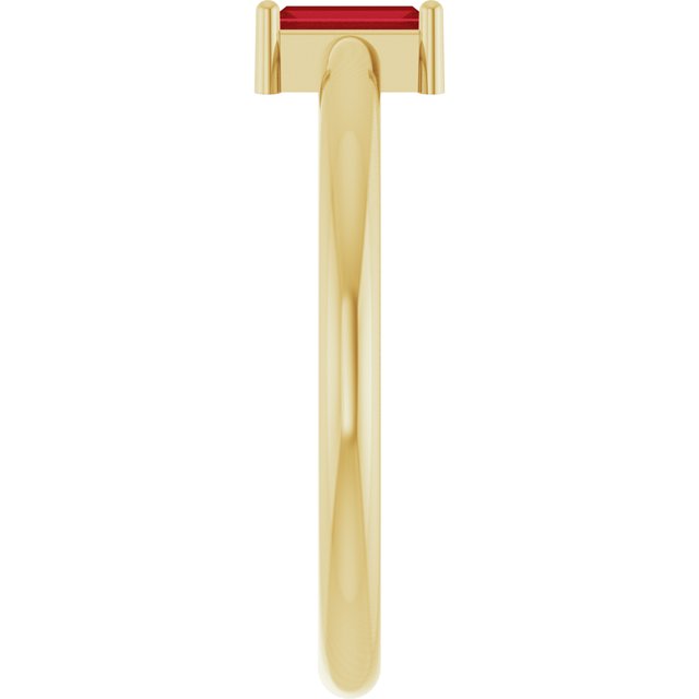 Lab-Grown Ruby | Straight baguette | 5 x 2mm