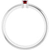 Natural Ruby | Straight baguette | 5 x 2mm