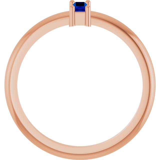 Lab-Grown Blue Sapphire | Straight baguette | 5 x 2mm