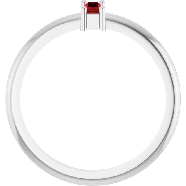 Lab-Grown Ruby | Straight baguette | 5 x 2mm