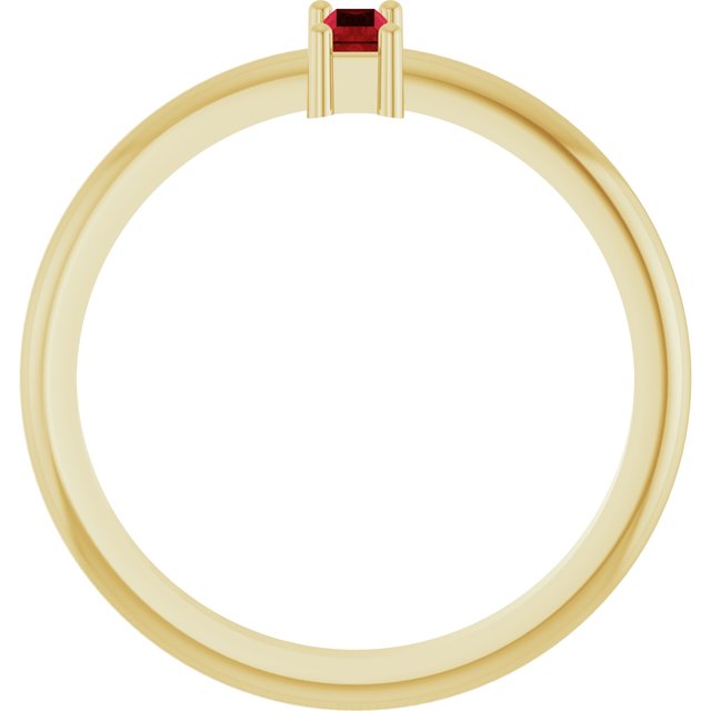 Lab-Grown Ruby | Straight baguette | 5 x 2mm