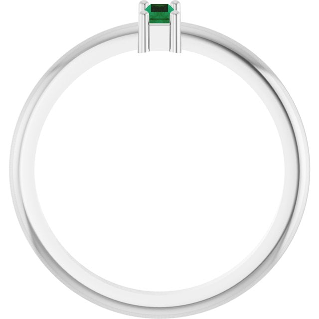 Lab-Grown Emerald | Straight baguette | 5 x 2mm
