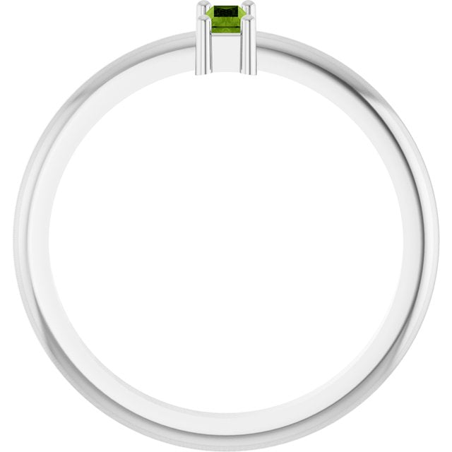 Natural Peridot | Straight baguette | 5 x 2mm