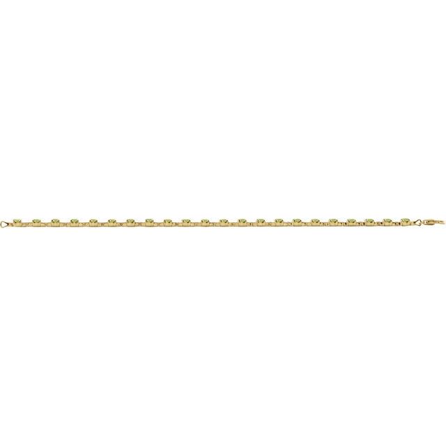 Line Bracelet — 14K Yellow Gold