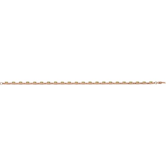 Line Bracelet — 14K Rose Gold