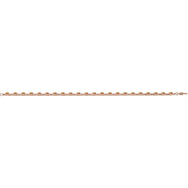 Line Bracelet — 14K Rose Gold