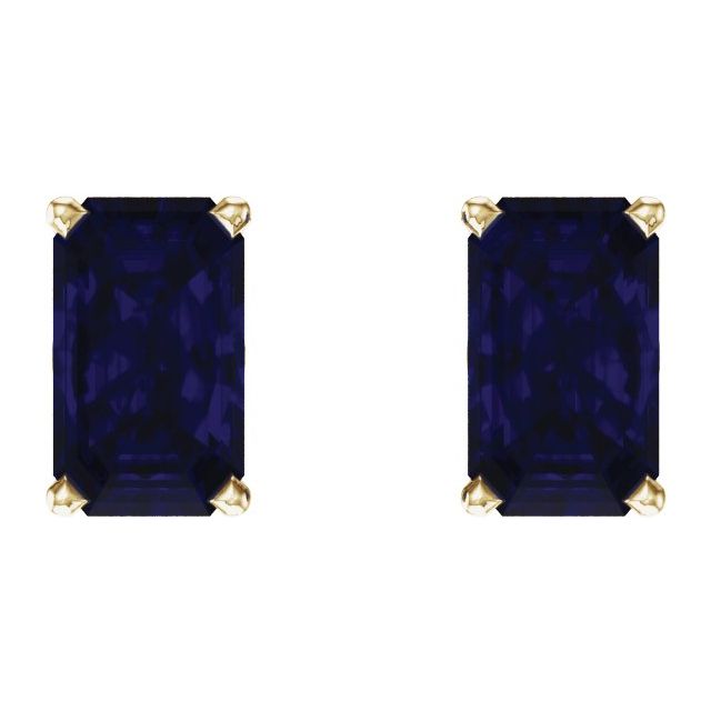 Lab-Grown Blue Sapphire | Emerald | 5 x 3mm