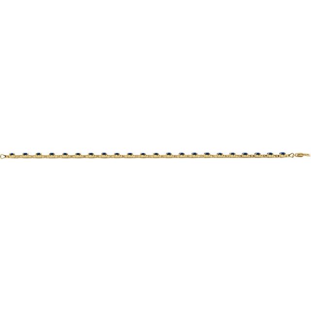 Line Bracelet — 14K Yellow Gold Vermeil