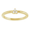 126459 / Ring / Set / 14K Yellow / Natural Diamond / Round / 1.5 Mm / Polished / .04 Ctw Natural Diamond Stackable Cluster Ring