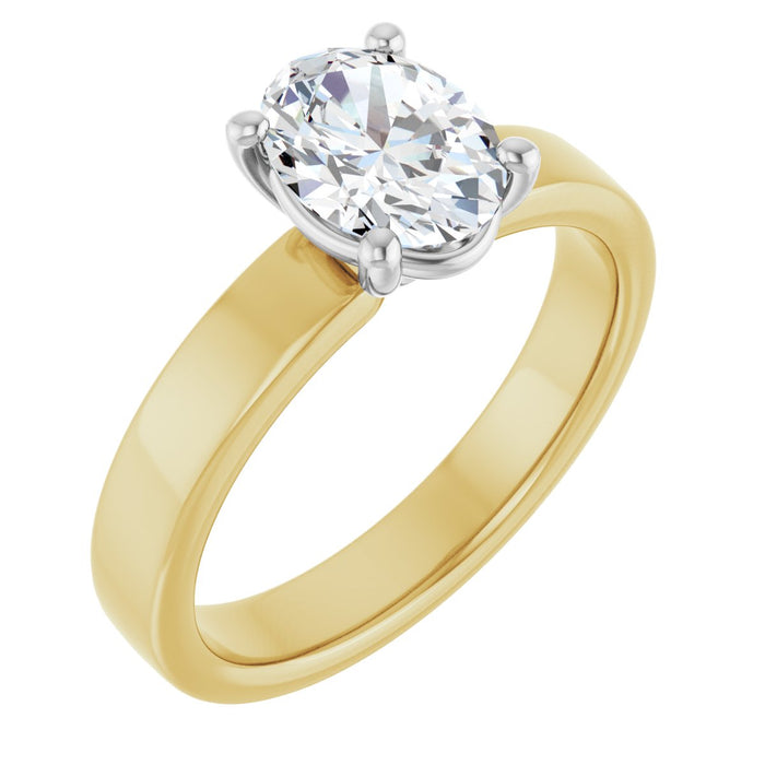 14K Yellow/White | Oval | 18K Yellow/White | Oval | 10K Yellow/White | Oval
