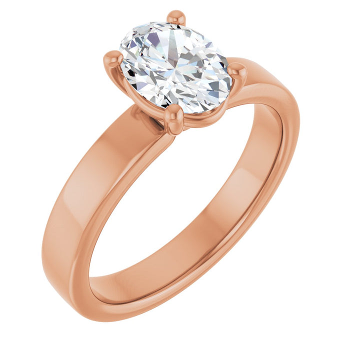 14K Rose | Oval