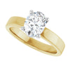 14K Yellow/White | Oval