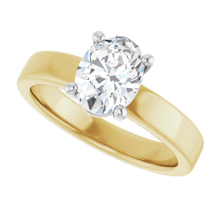 14K Yellow/White | Oval