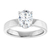 14K White | Oval