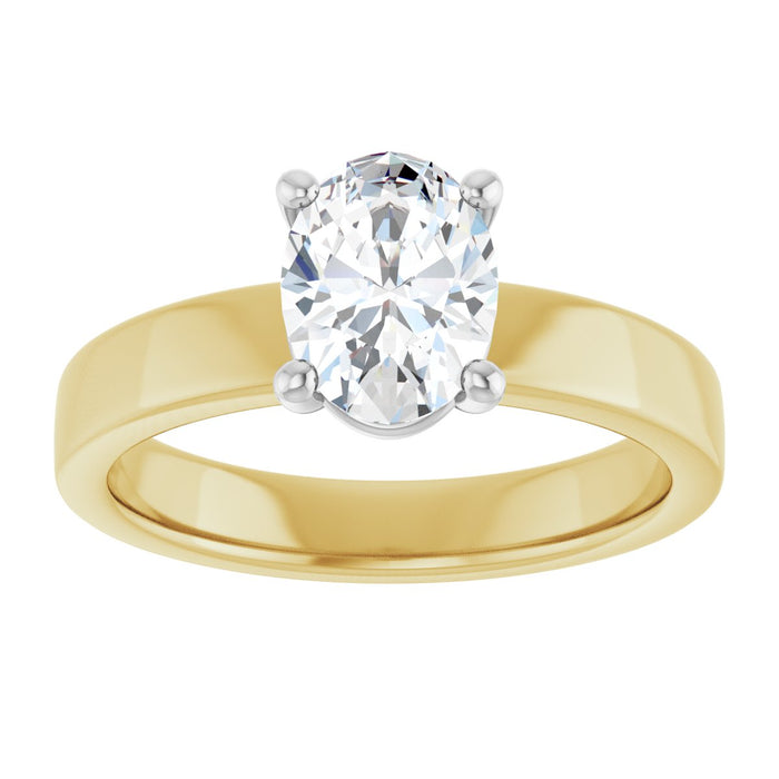 14K Yellow/White | Oval