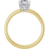 14K Yellow/White | Oval