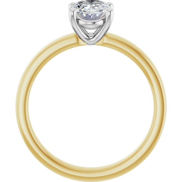 14K Yellow/White | Oval
