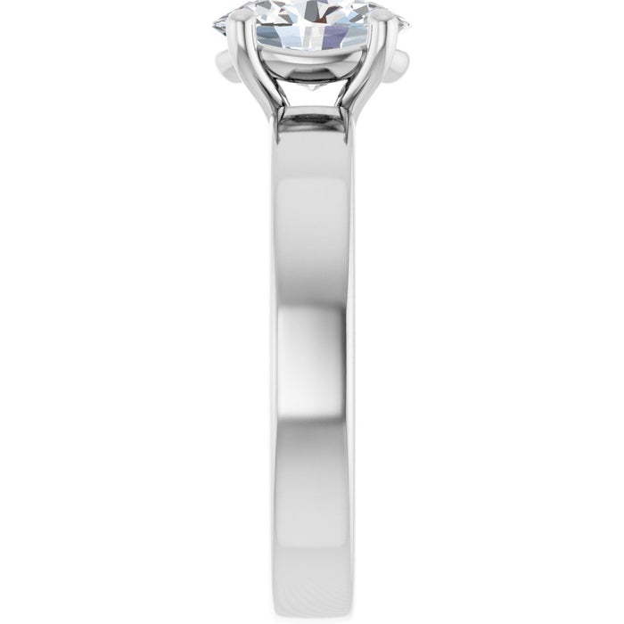 14K White | Oval