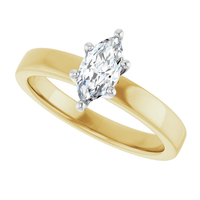 14K Yellow/White | Marquise